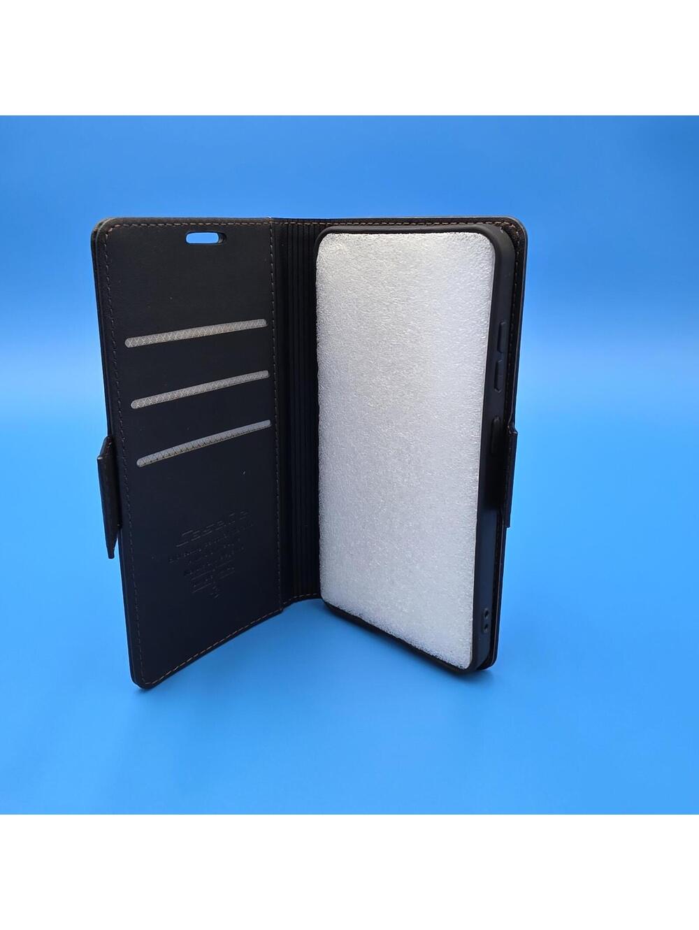 Samsung galaxy s24/25 CaseMe Black Leather Wallet Phone Case for Smartphone